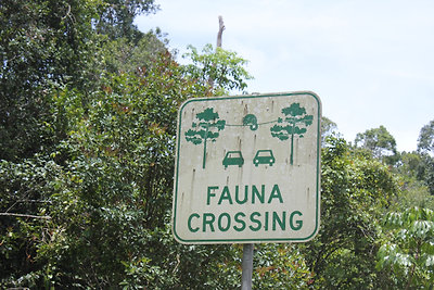 Posszum átkelő jelzés