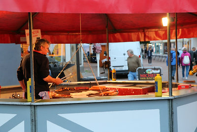 Tipikus német virsli grill, Bad Segebergben