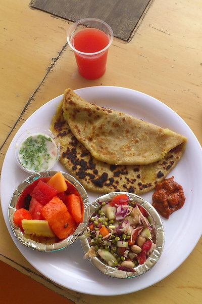 aloo paratha - a kedvenc ebéd a cégnél