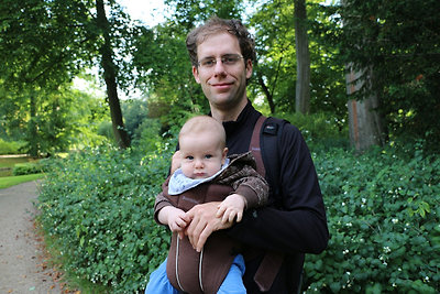 Ide hordozóval jöttünk, ez volt egyben Tomi első buszútja is.