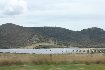 Első (és eddigi egyetlen) napelem farm, amit láttunk.