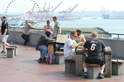 Fűre gyűjt, vagy fűt árul? Seattle laza hely.